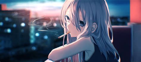 Download Cigarette Anime Original HD Wallpaper by PHage