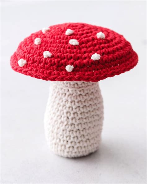 How to Crochet a Mushroom + Free Pattern - Sarah Maker