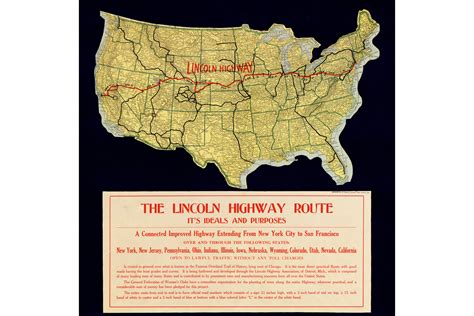 Map of Lincoln Highway; Antique Map by Frank S. Schmid, ca.1914 | eBay