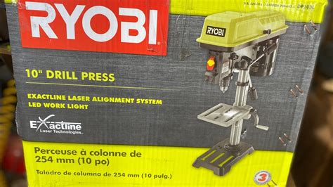 RYOBI drillpress asemply and review DP103L - YouTube