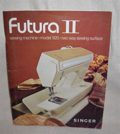 Singer Futura II Sewing Machine Manual by LovesVintageFinds, $10.00 Sewing Machine Manuals ...