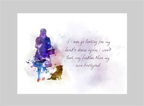 Dorothy Quote ART PRINT Wizard of Oz, Nursery, Gift, Wall Art, Home ...