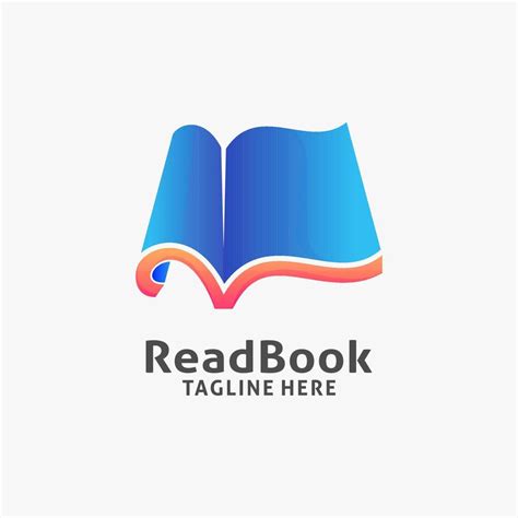 Open book logo design 10514100 Vector Art at Vecteezy