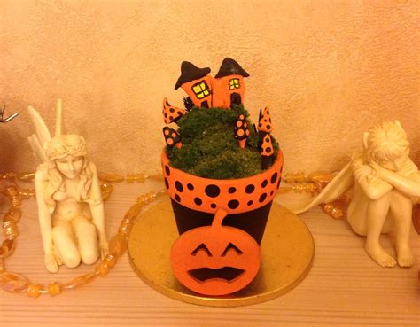 Spooky fairy house in mini plant pot with greenery Mini Plant Pots, Mini Plants, Potted Plants ...