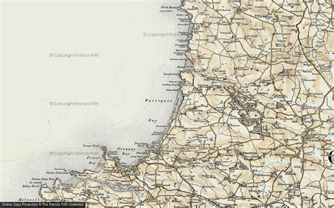 Old Maps of Watergate Bay, Cornwall - Francis Frith