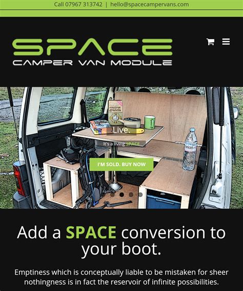 Campervan conversion kit for a Citroen Berlingo or Peugeot Partner MPV