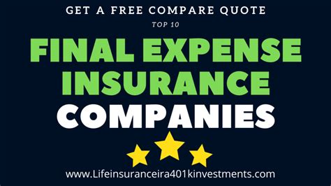 Top 10 Final Expense Insurance Companies | Senior Insurance