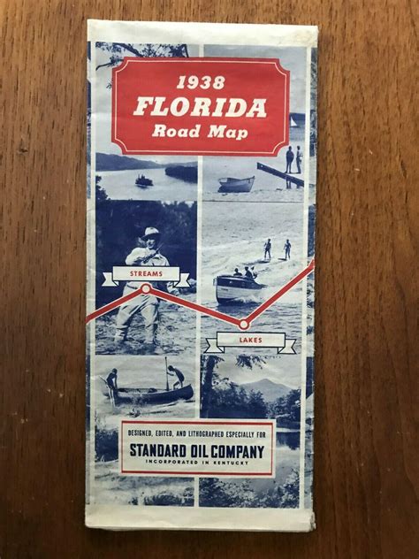 1938 Standard Oil Company road map of Florida | #3780445218