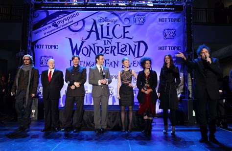 Alice in Wonderland cast at the Alice in Wonderland ultimate fan event ...