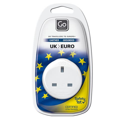 Earthed Europe Adapter | UK to European Travel Plug