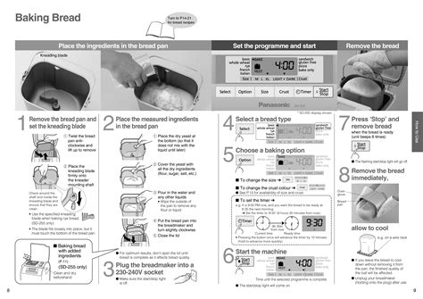 Panasonic Breadmaker Recipe Bread Book Sd255 Manual