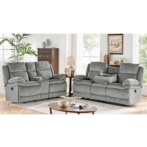 2 Piece Reclining Sofa Set | Baci Living Room