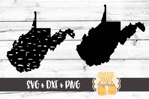 West Virginia Svg Grunge State Svg West Virginia Silhouette - Etsy