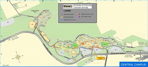 Uccs Campus Map | Color 2018