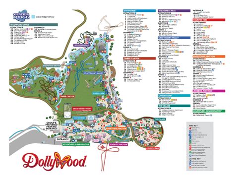 Dollywood Theme Park Map 2024 - Ellie Hesther