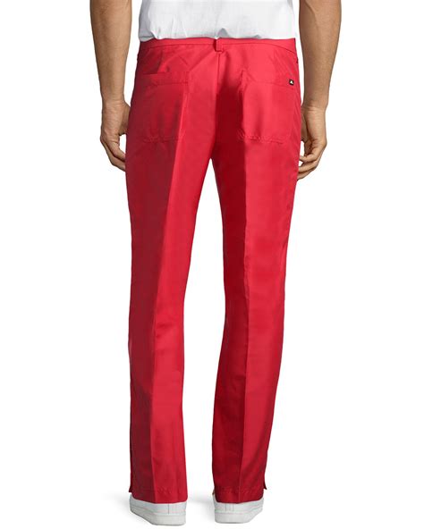 J.Lindeberg Troyan Micro Twill Golf Pants in Red for Men - Lyst