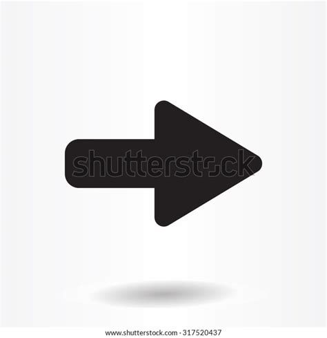 Right Arrow Symbol Icon Stock Vector (Royalty Free) 317520437 ...