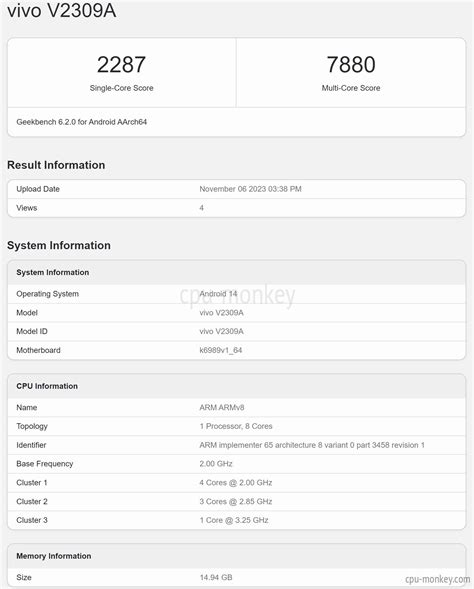 MediaTek Dimensity 9300 Benchmark, Test and specs