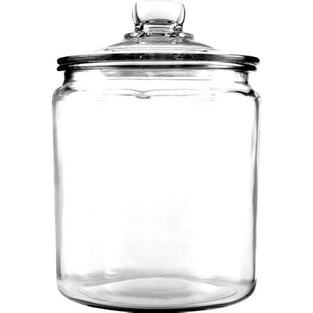 Anchor Hocking Montana Glass Jars with Fresh Sealed Lids Canister Set, Black Metal, 3-Piece Set ...