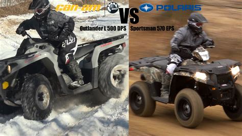 Polaris Sportsman 570 EPS vs. Can-Am Outlander L 500 DPS: with VIDEO - ATV On Demand