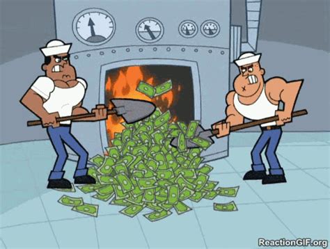 GIF Money, Burning Money, Make it rain, Dollar, Dollars GIF - Reaction GIF