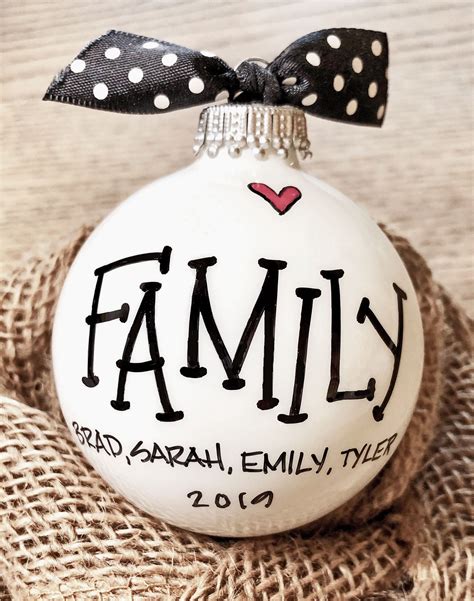 Christmas Ornaments With Family Names | The Cake Boutique