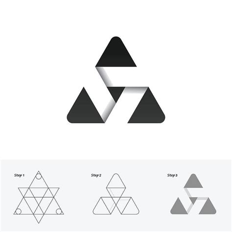 Logo Design & Daily Art’s Instagram post: “Triangle - Logo Process - Creative work by ...