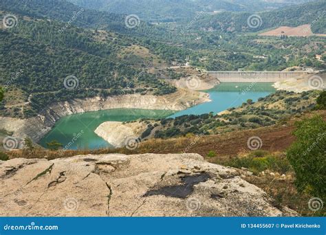 Water Reservoir on the River Siurana Under a Highland Village Siurana Stock Image - Image of ...