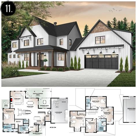 10+ Amazing Modern Farmhouse Floor Plans | #farmhousefloorplan | Modern ...