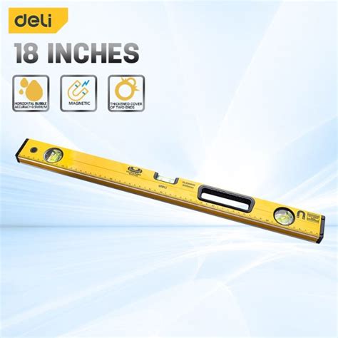 Deli Spirit Levels 600mm Bubble Level Professional 3-in-1 Function Measuring Tool Construction ...