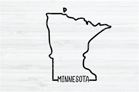 Minnesota Outline SVG. Minnesota Vector. Minnesota (Instant Download) - Etsy