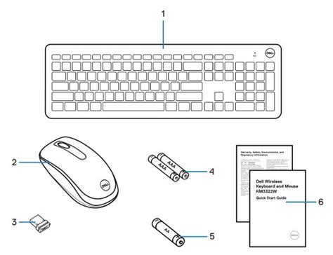 Dell Wireless Keyboard and Mouse (KM3322W) Usage and Troubleshooting ...