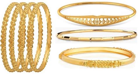 Latest Designs of 10 Grams Gold Bangles For Daily Wear (2022) - Tips and Beauty