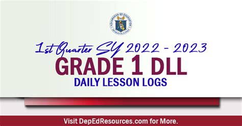 Grade 1 Daily Lesson Log Quarter 1 Archives Deped Resources | Images and Photos finder