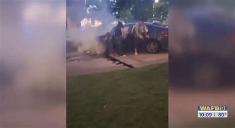 Wild Video Shows Aftermath of Car That Crashed in Downtown BR