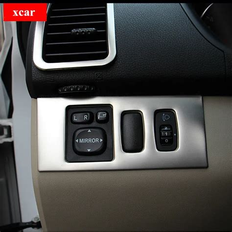 Free shipping!For Mitsubishi Pajero sport headlight switch cover Interior trim decoration ...