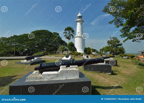 Kuala Selangor Lighthouse editorial stock image. Image of hill - 124402269