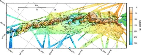 Division of the Reykjanes Ridge into axial volcanic ridges (AVR) and... | Download Scientific ...