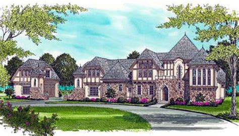 Tudor Style House Plan - 5 Beds 6 Baths 6475 Sq/Ft Plan #413-127 - Houseplans.com