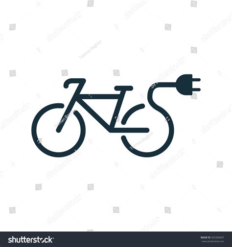 Electric Bicycle Bike Ebike Black Icon Stock Vector (Royalty Free ...