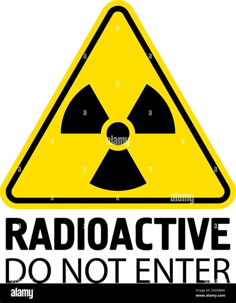 Radiation sign. Warning symbol. Radioactive vector flat icon Stock ...