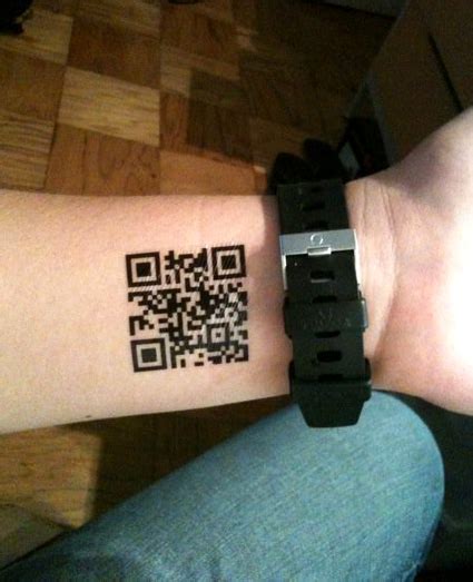 QR Code Tattoos by Scott Bl8ke