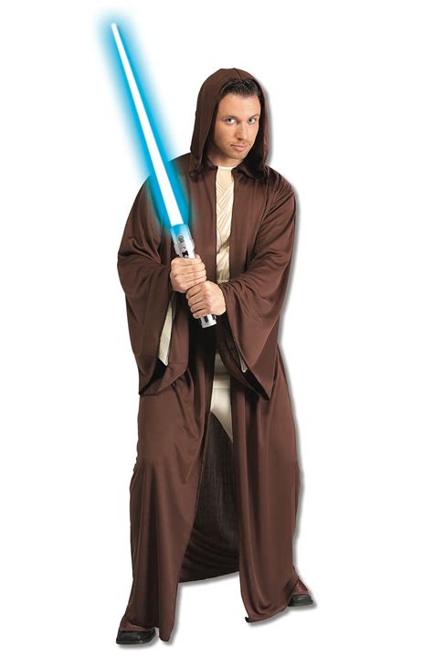 Hooded Jedi Robe Adult Costume - PureCostumes.com