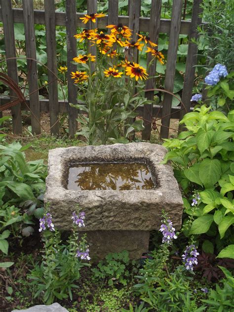 Hand Carved Stone Birdbath | Diy garden fountains, Bird bath garden, Garden inspiration