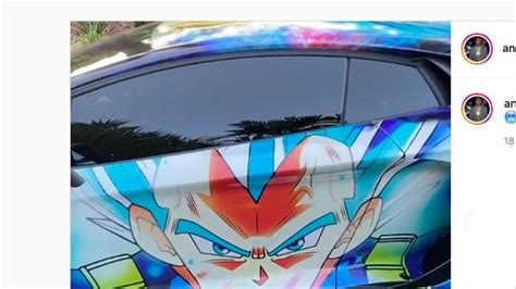 Vinyl Car Hood Wrap Full Color Graphics Decal Anime Dragon Ball Vegeta Sticker ...