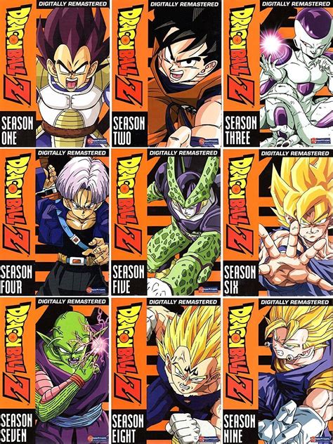 DRAGON BALL Z The Complete UNCUT Series Season 1-9 Dragonball 1 2 3 4 5 6 7 8 9 | Dragon ball z ...