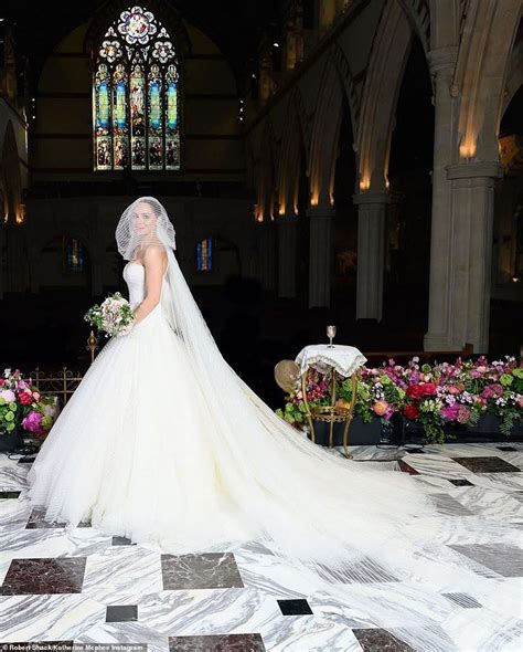 Katharine McPhee shares new images from her lavish wedding | Zac posen wedding dress, Wedding ...