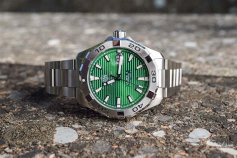 TAG Heuer Aquaracer Calibre 5 Green Dial - Hands-On, Specs & Price