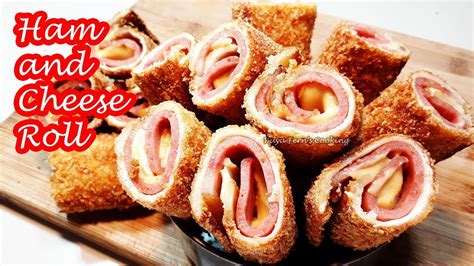 EASY HAM AND CHEESE ROLL RECIPE!!! - YouTube