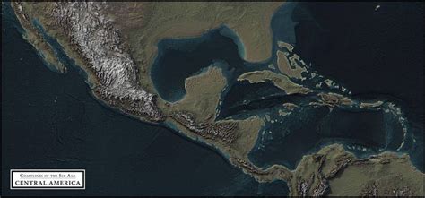Coastlines of the Ice Age - Central America by atlas-v7x | Геология, Карта, История